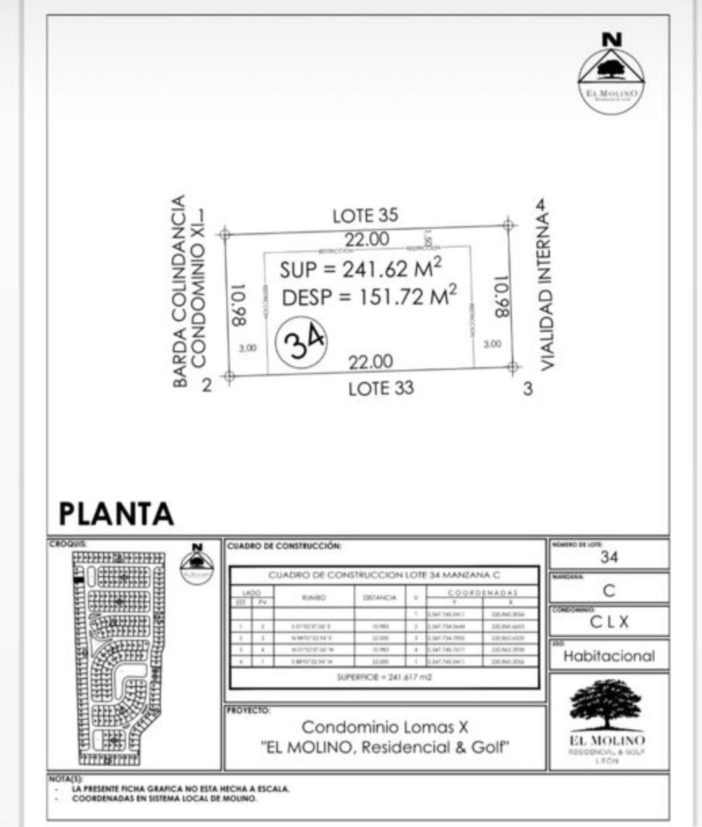 Terreno en venta en El Molino Residencial y Golf — foto 1
