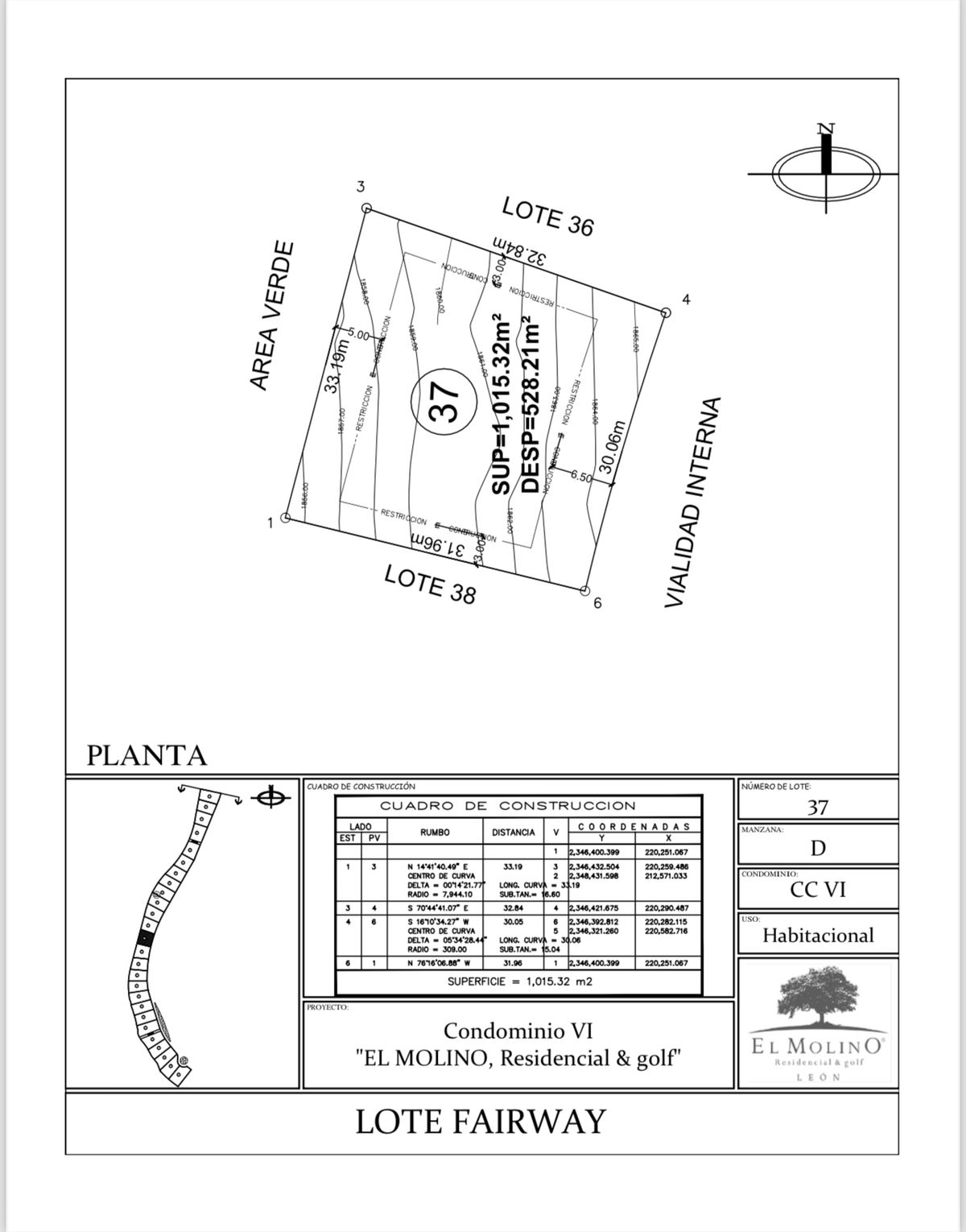 Terreno en venta en El Molino Residencial y Golf — foto 1