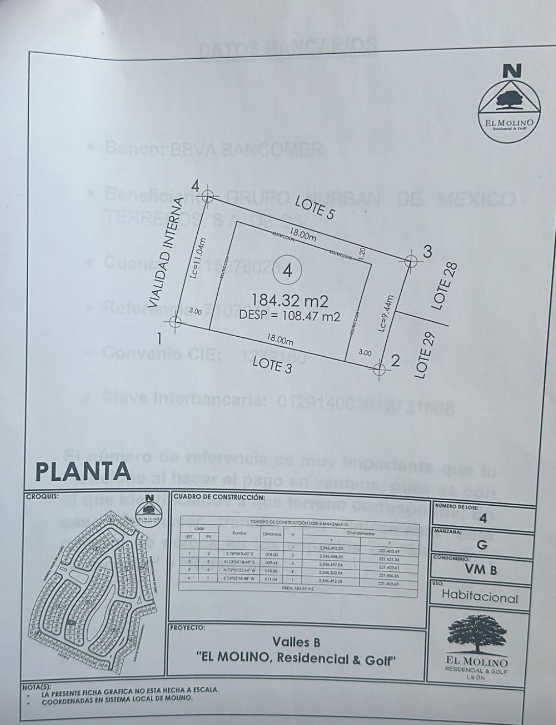 Terreno en venta en El Molino Residencial y Golf — foto 1