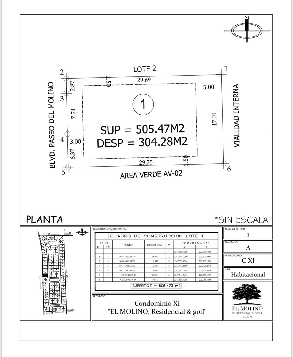 Terreno en venta en El Molino Residencial y Golf — foto 1