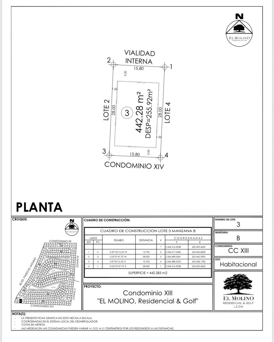 Terreno en venta en El Molino Residencial y Golf — foto 1